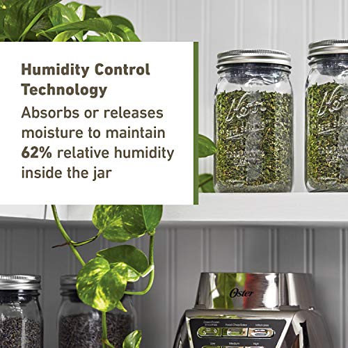 Kerr 32oz Wide Mouth Mason Jar with Humidity Control - 6 Pack