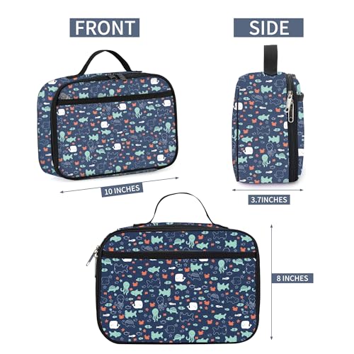 Kids Insulated Lunch Box Cooler Bag for School & Travel