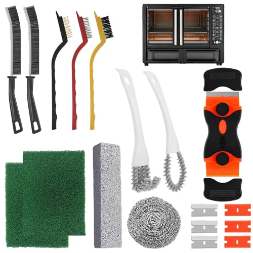 Heavy Duty Oven Cleaner Brush Set for Deep Cleaning Stoves & Grills