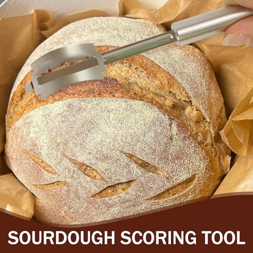304 Stainless Steel Bread Lame with 10 Replacement Razor Blades