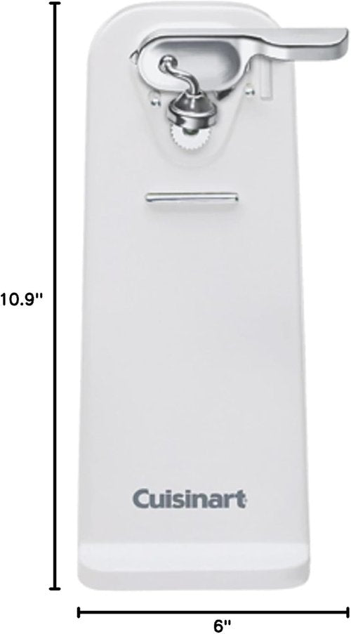 Cuisinart Electric Can Opener - Single-Touch Automatic Design with Easy-Clean Lever | White CCO-50N