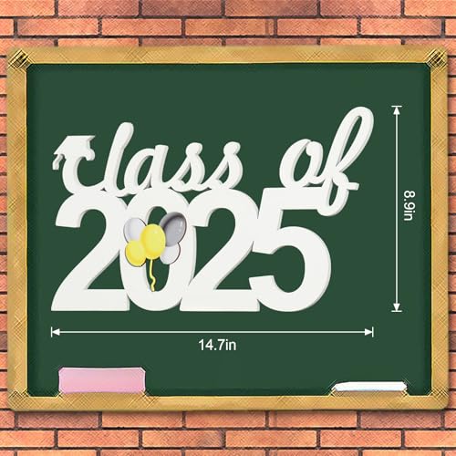 Class of 2025 Wooden Graduation Sign - Table Centerpiece & Photo Prop
