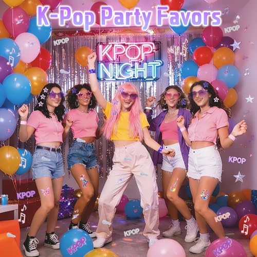 24 Pcs Kpop Slap Bracelets - Fun Party Favors & Gifts