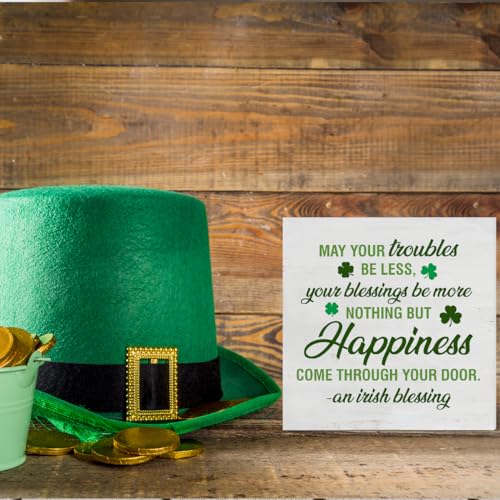 St. Patrick's Day Wooden Decorative Sign - 5 Inch Rustic Decor