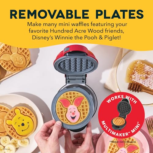 Dash MultiMaker Mini Waffle Plate Set - Winnie the Pooh & Piglet, 2-Pack
