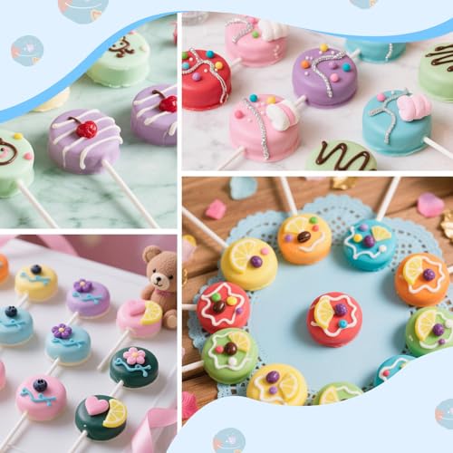 MITCHENIFY Round Cake Pop Mold and Tray Set - Mint 1.73-Inch Cutter
