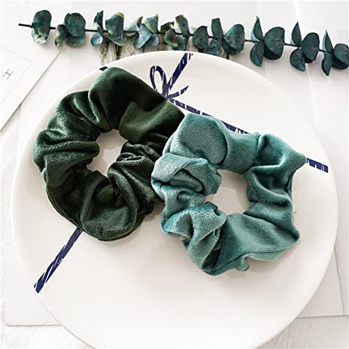 Large Velvet Hair Scrunchies 3 Pcs Stretchy Hair Ties for Women
