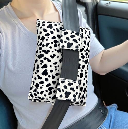 Chemo Port Seatbelt Pillow - Post-Surgery Mastectomy Comfort (Black/White)