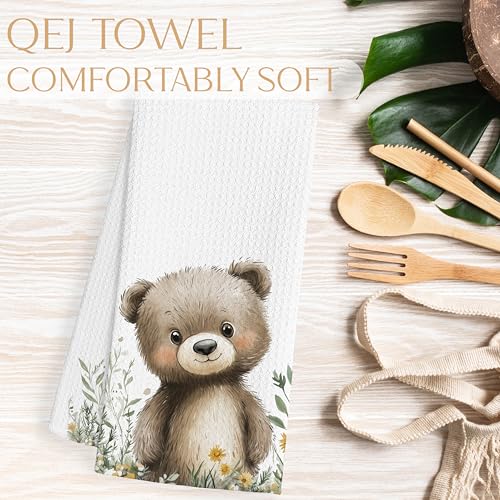 Boho Bear Decorative Hand Towels for Kids - 16x24 Inch