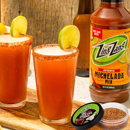 Zing Zang Cocktail Rimmer - Chili Lime Salt Blend for Bloody Marys (3 Oz)