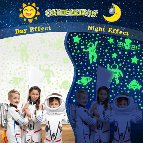 Glow in The Dark Stars Set - 556PCS Galaxy Wall Decals for Kids