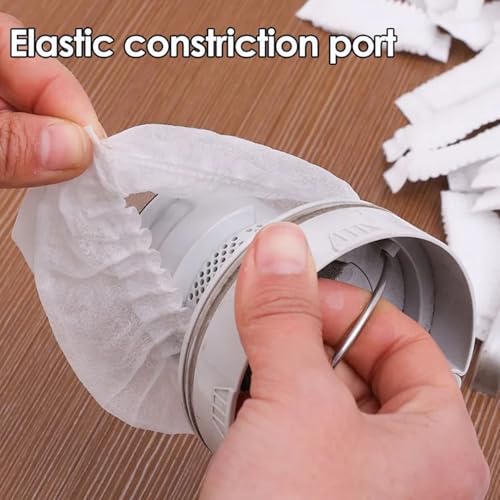 100 Pack Disposable Handheld Vacuum Filter Covers, Non-Woven Mesh Sleeves