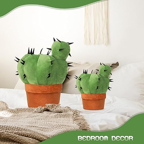 Cactus Throw Pillow - Plush 7.9-Inch Cushion for Home Decor
