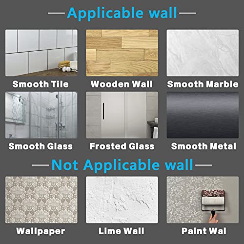 Wall Mounted Toothbrush Holder with Cover - Self Adhesive Organizer