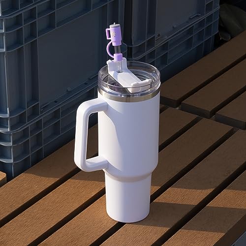 Silicone Straw Covers for Stanley Cups - 4 Pack Dustproof Topper