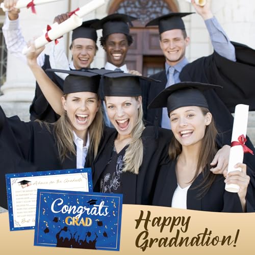Graduation Advice Cards - 50 Pack for High School & College
