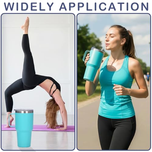 2PCS 40 oz Tumbler Replacement Lid Only Compatible with Silver Buffalo Stainless Steel Tumbler, Reusable Tumbler Cover, Spill Proof, Straw Friendly, BPA Free (2 Pcs)