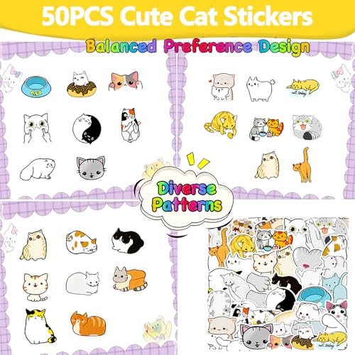 Kitten Party Favors Set - 24 Slap Bracelets & 50 Cat Stickers