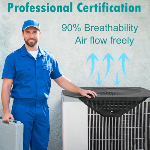 Universal 36x36 Inch Air Conditioner Cover - Weatherproof Mesh Protection