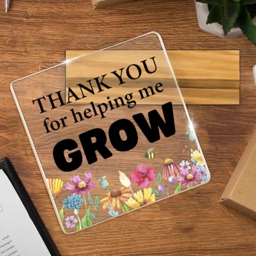 Thank You Gifts for Women - Inspirational Desk Plaque for Teachers & Coworkers