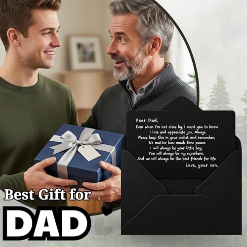 Heartfelt Dad Wallet Card – Perfect Father's Day Gift from Son