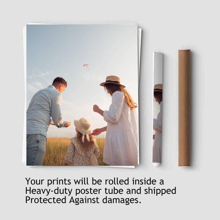 Wall26 Custom Poster Prints - Personalized Photo Upload, Durable Waterproof Wall Art | 11x14 Inches
