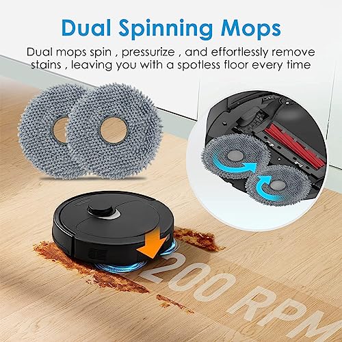 Microfiber Mop Pad Replacement for Roborock Q Revo & Models - 4 Pack