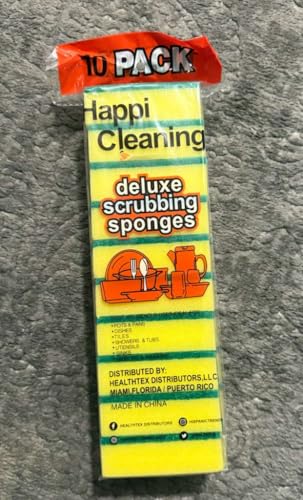 Happi Cleaning Heavy-Duty Scrubbing Sponges - 10 Pack