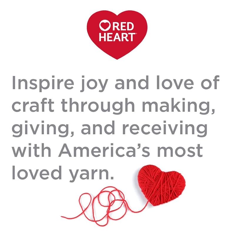 Red Heart Super Saver Metallic Yarn, Red, 3-Pack for Crocheting