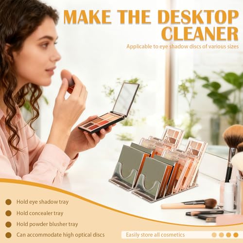 Makeup Organizer Set - 2 Slanted Eyeshadow Palette Holders