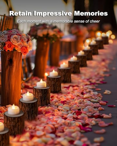 12-Pack Flameless LED Tea Light Candles by 5plots - Battery Operated