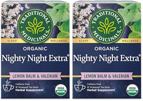 Organic Nighty Night Herbal Tea with Valerian Root - 32 Tea Bags