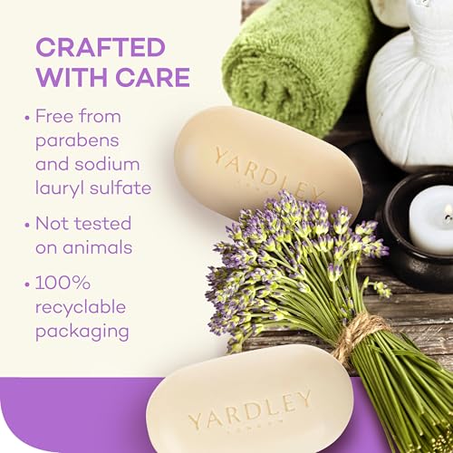 Yardley London English Lavender Moisturizing Bar Soap 4.25 oz