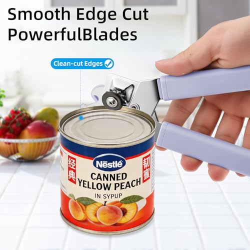Grape Manual Can Opener - Ergonomic, Reinforced Blade, Safe Grip