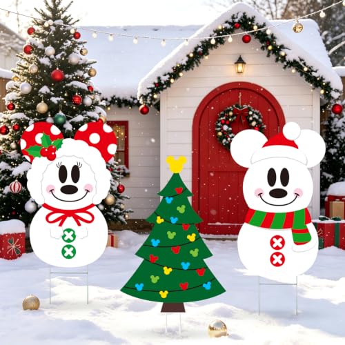 Christmas Yard Signs Decorations 3PCS Outdoor Holiday Lawn Display