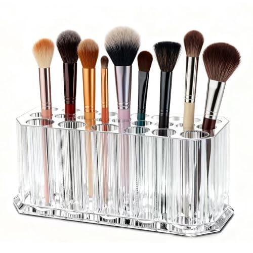 Clear Acrylic Lipstick Organizer with 26 Slots - Durable Makeup Storage