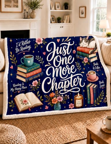 Reading Cat Wearable Blanket for Book Lovers - Cozy Hoodie Throw