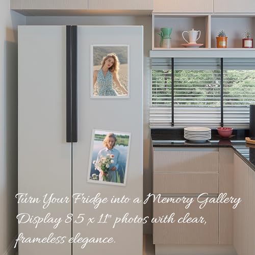 Nirvany 5 Pack Magnetic Photo Frames for Fridge 8.5x11