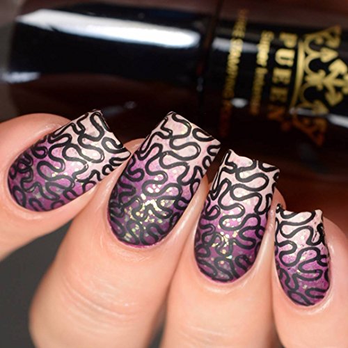 PUEEN Nail Art Stamping Plate - Fancy Lover 02 Stainless Steel Image Plate