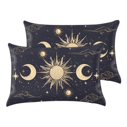 GABraden Black Moon Microfiber Body Pillow Cover 20"x54"