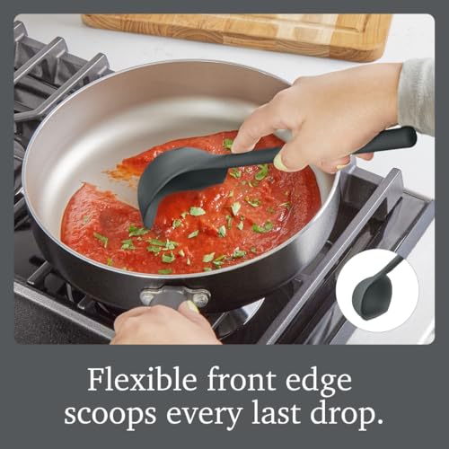 Tovolo Charcoal Small Silicone Ladle - Heat Safe, BPA Free, Dishwasher Safe for Sauces & Soups