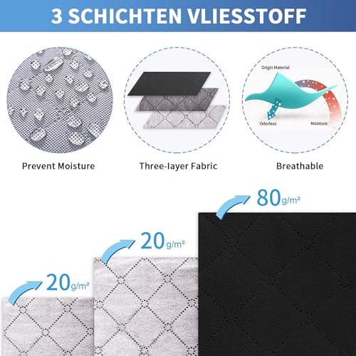 Fixwal Underbed Storage Bags, 2 Pack - Foldable, Dust-Proof with Clear Window