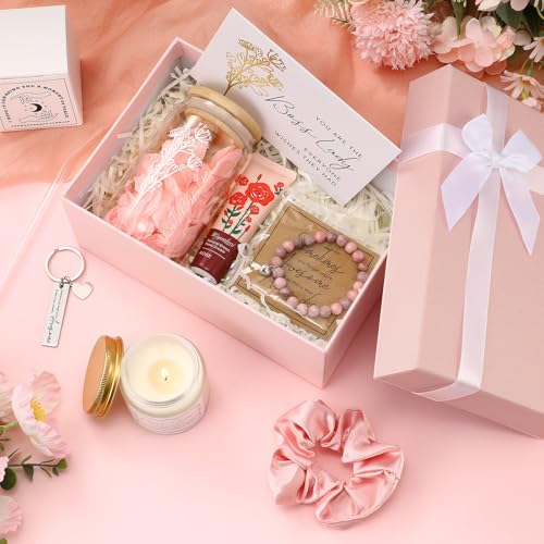 Teenyyou Pink Boss Lady Gift Set Tumbler Candle Bracelet Key Box - Inspirational