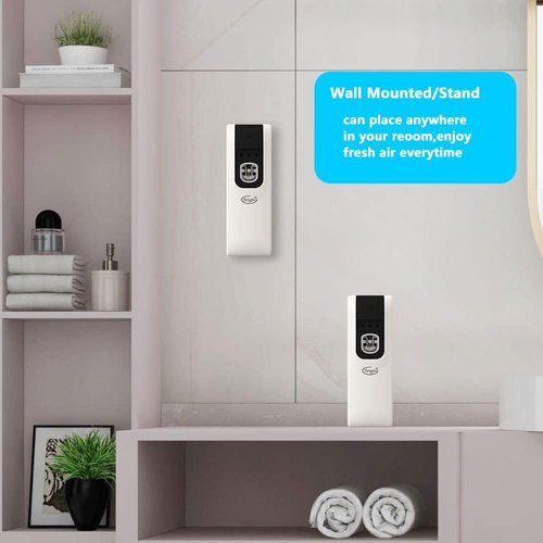 FENGJIE Automatic Air Freshener Spray Dispenser - Wall Mount & Free Standing for Home, Office, Hotel