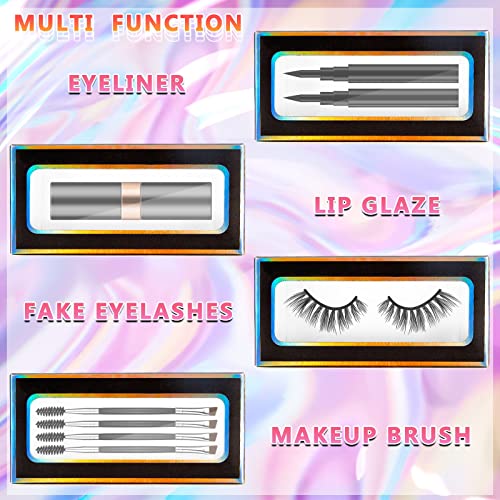 Crtiin 60 Pcs Nail & Eyelash Packaging Set with Double Sided Tape