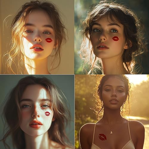 Boldink Waterproof Face Makeup Temporary Tattoo Stickers 2pcs