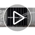 LLSCL Black Fabric Waterproof Shower Curtain Liner Hotel Quality 72x72 with Rust-Resistant Grommets