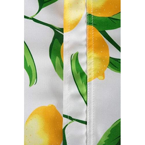 DII Lemon Bliss Outdoor Tabletop, Collection Stain Resistant & Waterproof, 60x120 w/Zipper
