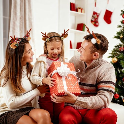 Deer Ears Reindeer Antlers Headband Costume Accessory for Halloween Christmas