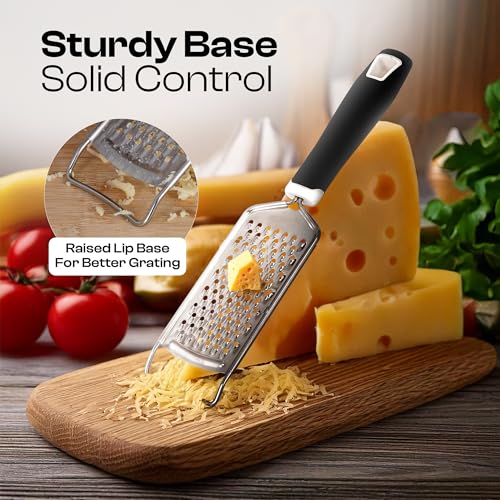Handheld Cheese Grater - Stainless Steel, Rust-Proof Kitchen Tool